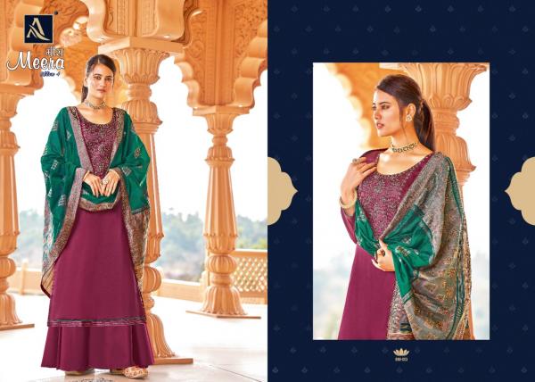 Alok Meera 4 Designer Cotton Festive Dress Materials